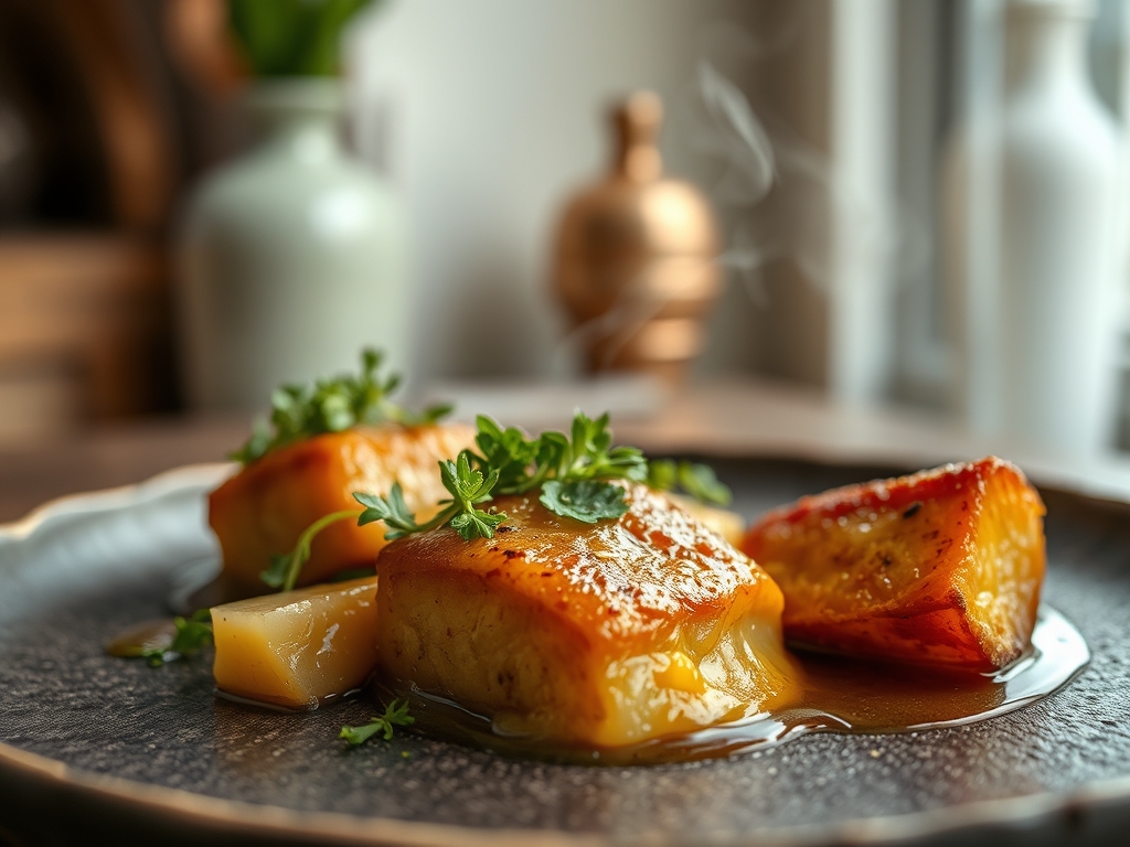 Berinjela recheada com ricota