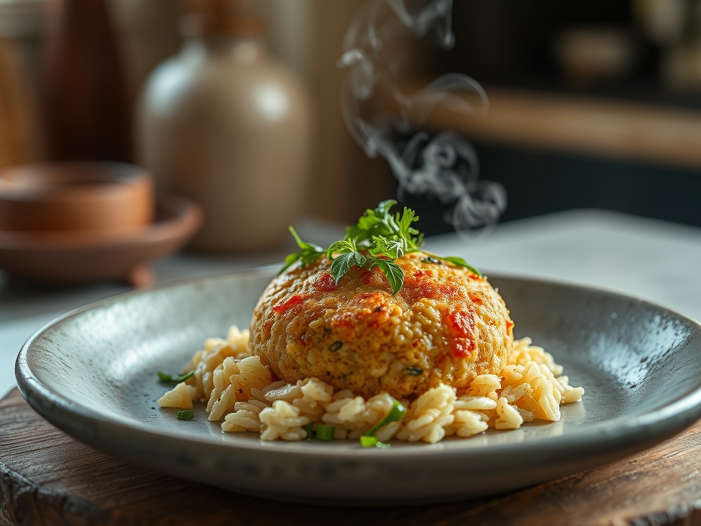 Bolinho de arroz integral