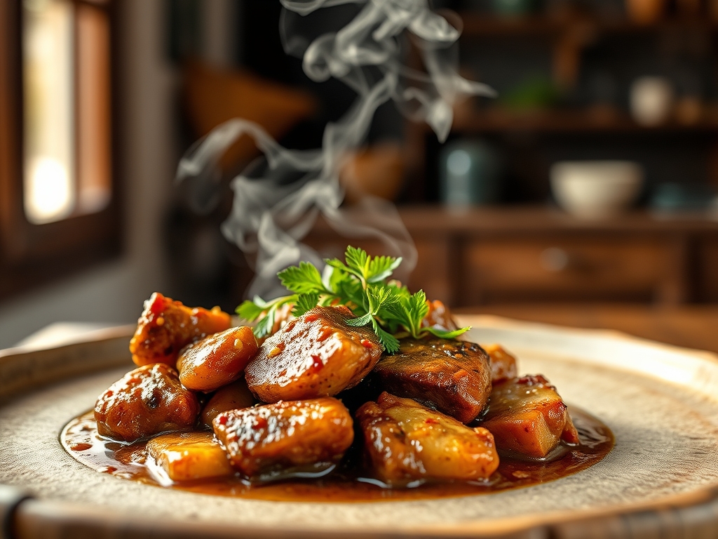 Carne moída com vagem