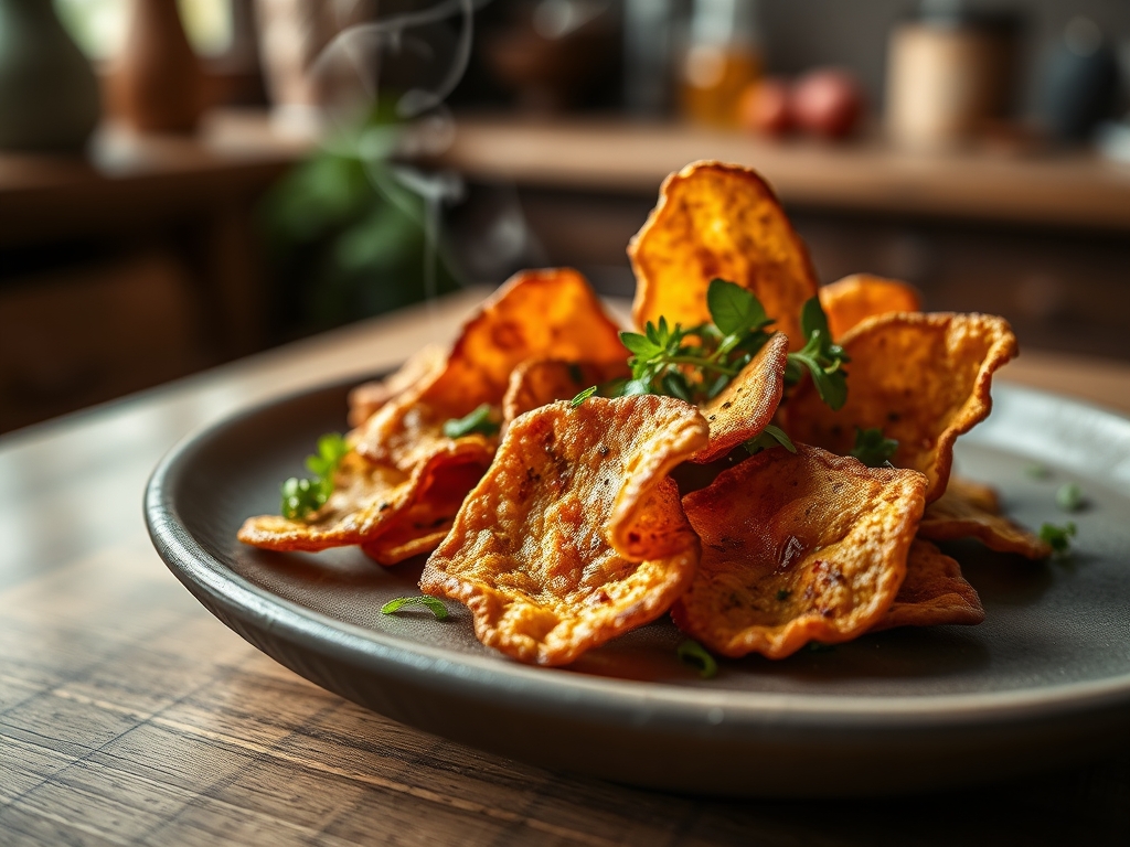 Chips de maçã com canela