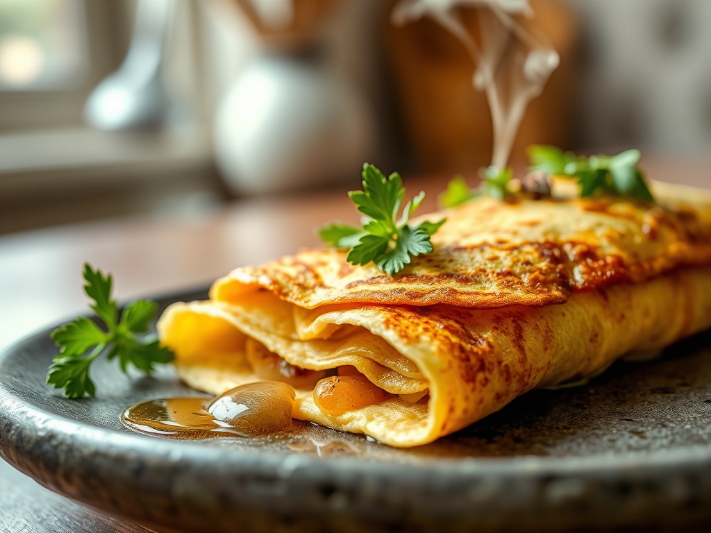 Crepe de espinafre sem farinha