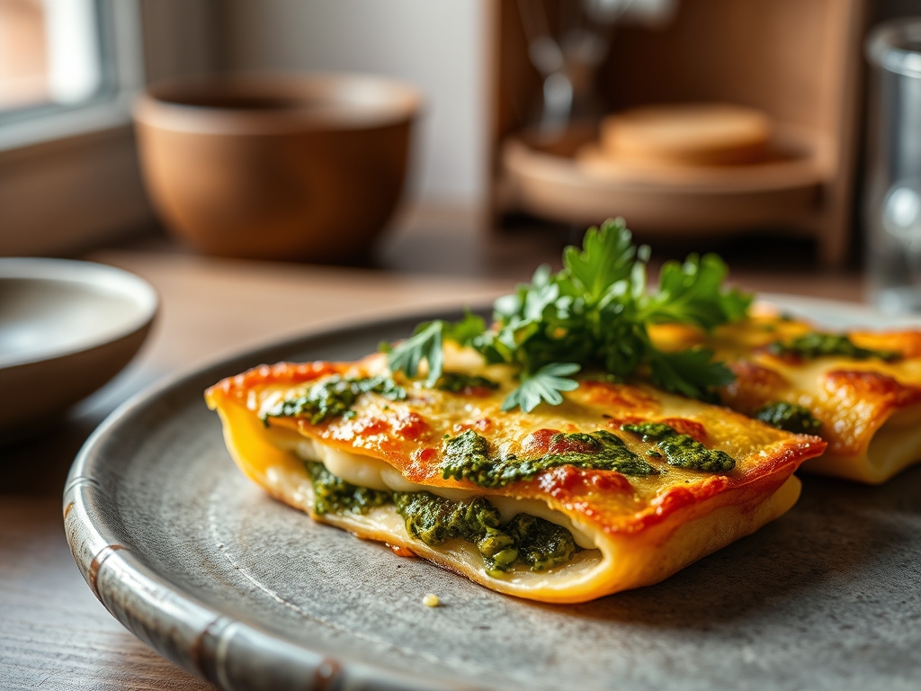Espaguete de cenoura e pesto