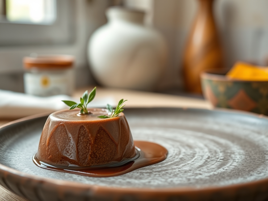 Mousse de chocolate com abacate