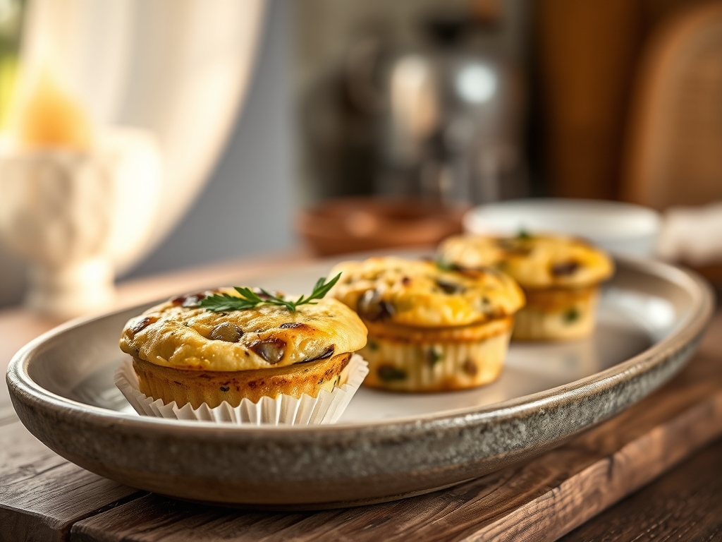 Muffins de ovo e legumes