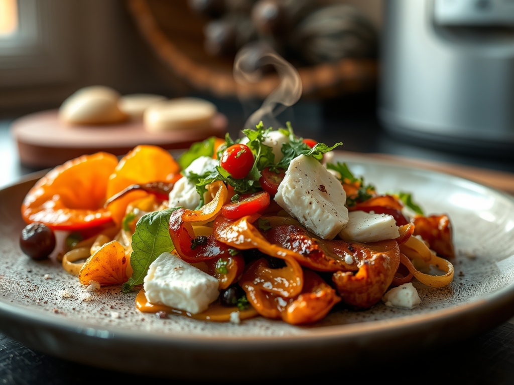 Salada grega com feta