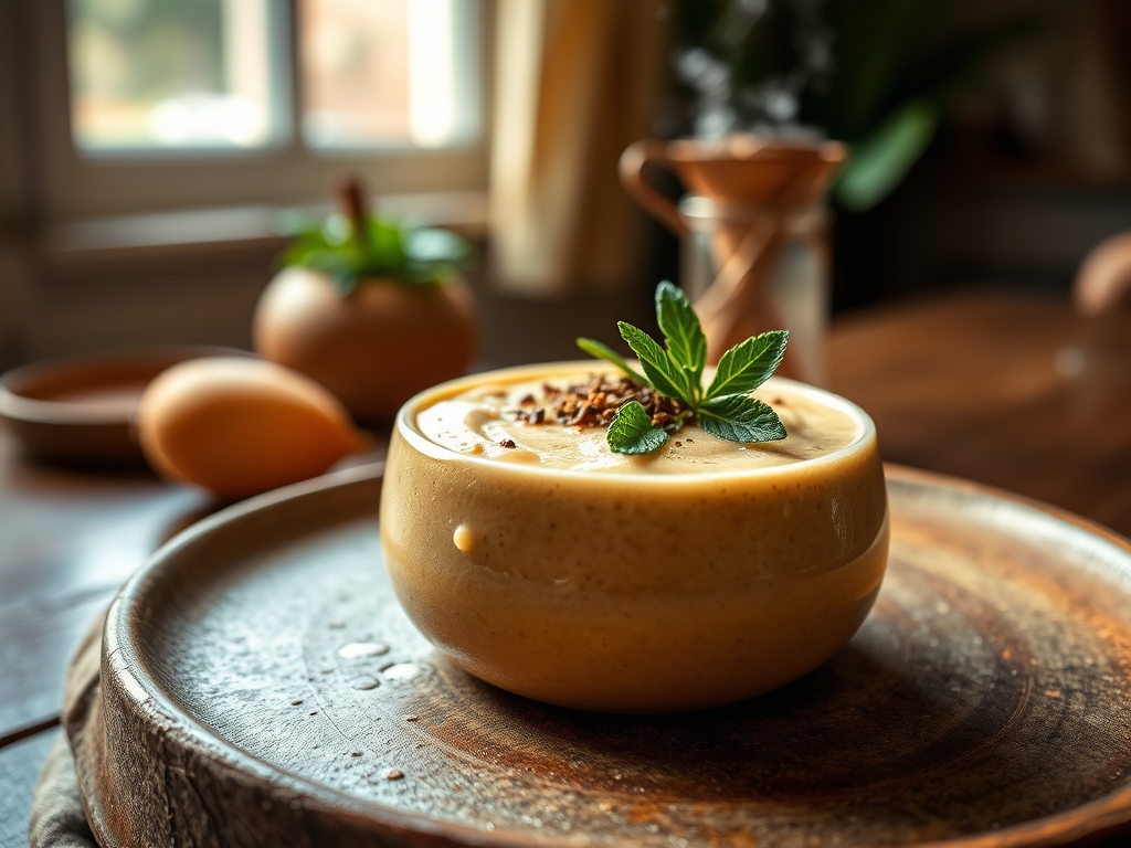 Smoothie de mirtilo e coco