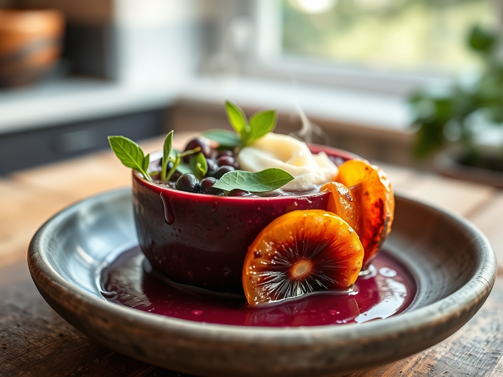 Smoothie bowl de açaí puro